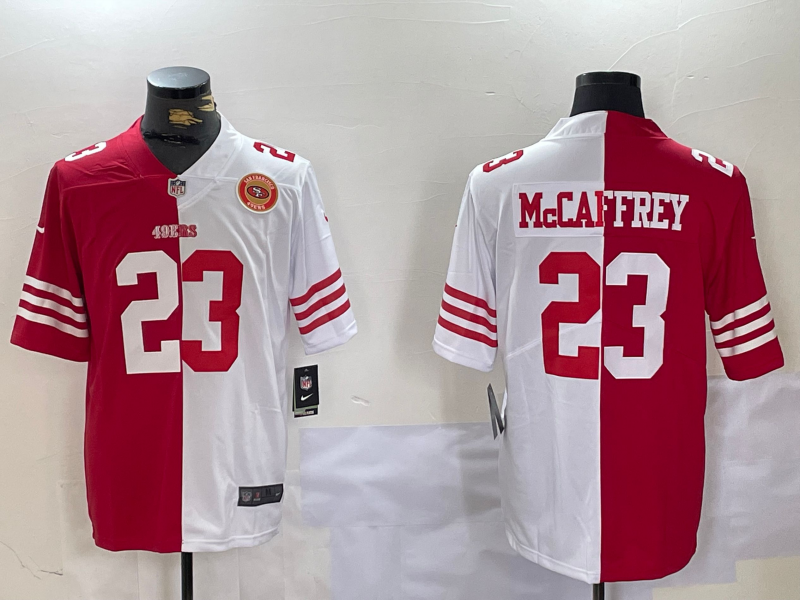 Men San Francisco 49ers #23 Mccaffrey red 2025 Nike Limited NFL Jersey style 2